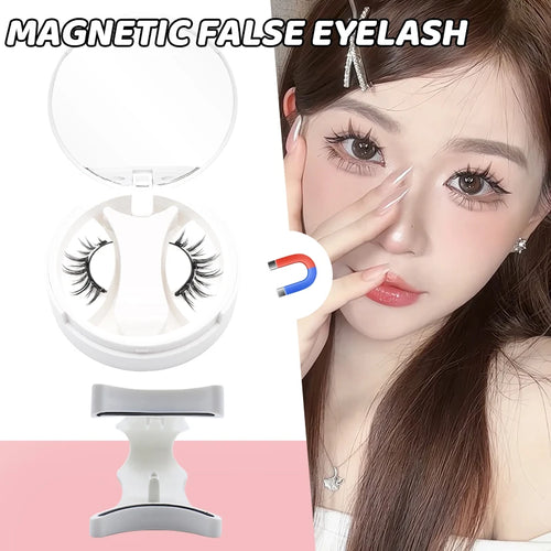 No-Glue Magnetic Eyelashes with Applicator | Reusable Natural-Look Lash Kit