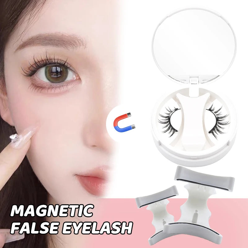 No-Glue Magnetic Eyelashes with Applicator | Reusable Natural-Look Lash Kit
