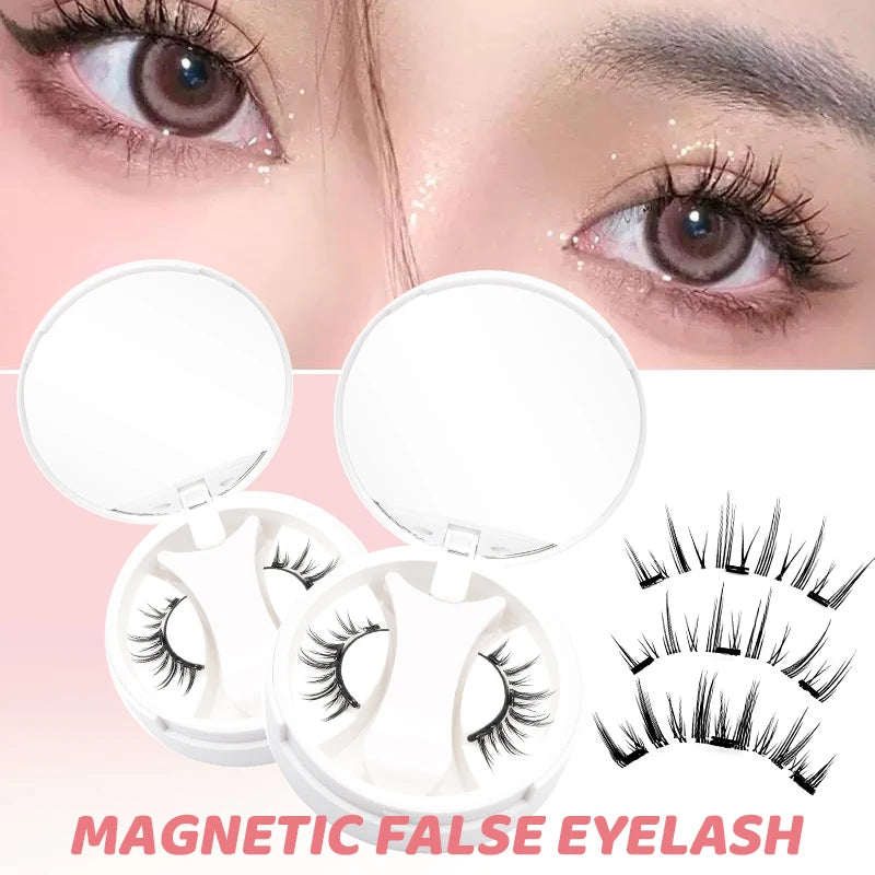 No-Glue Magnetic Eyelashes with Applicator | Reusable Natural-Look Lash Kit