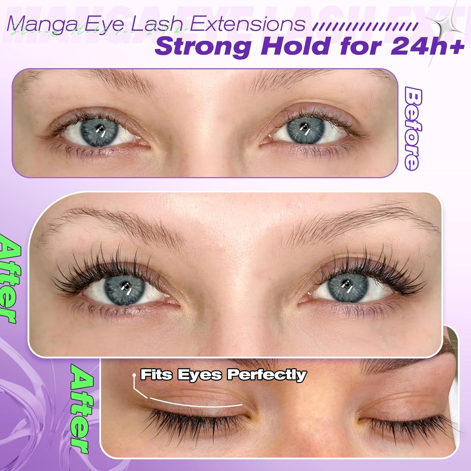 No-Glue Magnetic Eyelashes with Applicator | Reusable Natural-Look Lash Kit